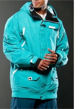 Oakley Turquoise Fari Snowboarding Ski Jacket Small